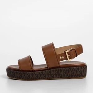 Michael Kors Tan Platform Sandals